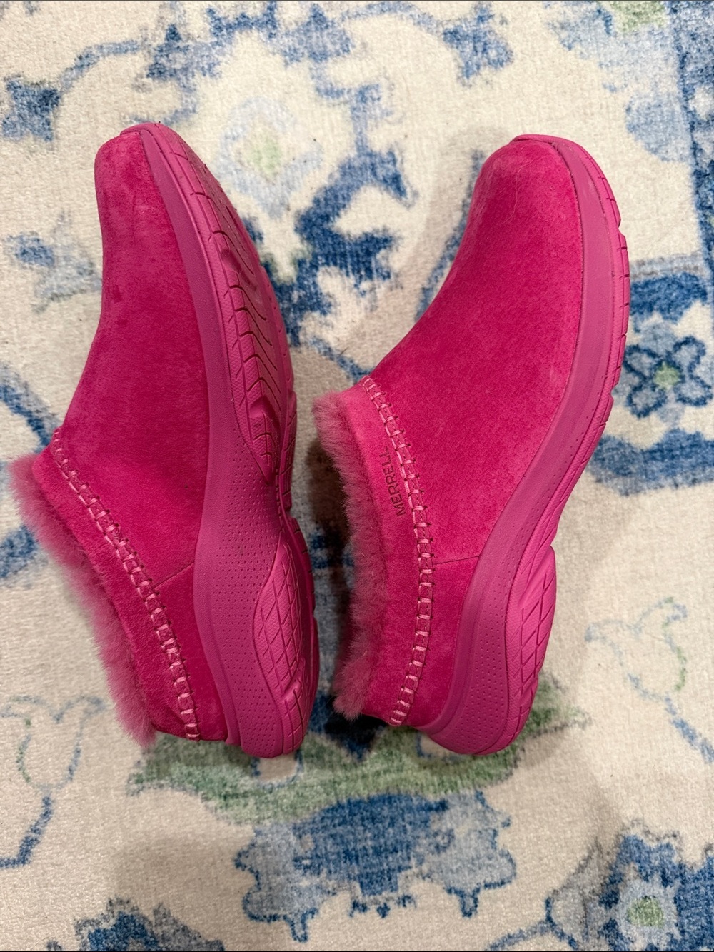 Pink Fuzzy Slip-On Merrell shoes - Picture 3 of 4